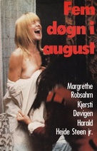 Fem d&oslash;gn i august - Norwegian Movie Cover (xs thumbnail)