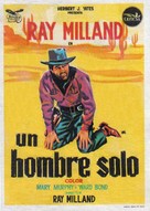 A Man Alone - Spanish Movie Poster (xs thumbnail)