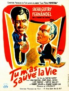 Tu m&#039;as sauv&eacute; la vie - French Movie Poster (xs thumbnail)