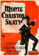 The Sword of Monte Cristo - Swedish Movie Poster (xs thumbnail)