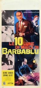 Bluebeard&#039;s Ten Honeymoons - Italian Movie Poster (xs thumbnail)