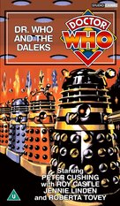 Dr. Who and the Daleks - British VHS movie cover (xs thumbnail)