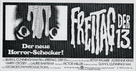 Friday the 13th - German poster (xs thumbnail)