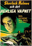 Sherlock Holmes and the Secret Weapon - Swedish Movie Poster (xs thumbnail)