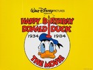 Donald Duck&#039;s 50th Birthday - British Movie Poster (xs thumbnail)