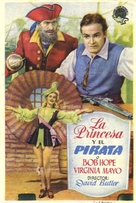 The Princess and the Pirate - Spanish Movie Poster (xs thumbnail)