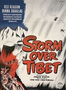 Storm Over Tibet - Danish Movie Poster (xs thumbnail)