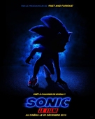 Sonic the Hedgehog - French Movie Poster (xs thumbnail)