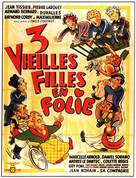 Trois vieilles filles en folie - French Movie Poster (xs thumbnail)