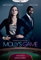 Molly&#039;s Game - Spanish Movie Poster (xs thumbnail)