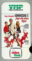 Kommissar X jagt die roten Tiger - German VHS movie cover (xs thumbnail)