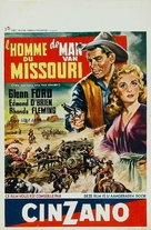The Redhead and the Cowboy - Belgian Movie Poster (xs thumbnail)