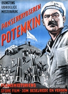 Bronenosets Potyomkin - Danish Movie Poster (xs thumbnail)
