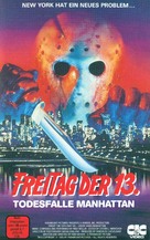 Friday the 13th Part VIII: Jason Takes Manhattan - German VHS movie cover (xs thumbnail)