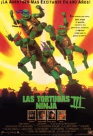 Teenage Mutant Ninja Turtles III - Spanish Movie Poster (xs thumbnail)