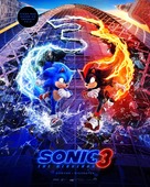 Sonic the Hedgehog 3 - Danish Movie Poster (xs thumbnail)