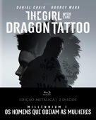 The Girl with the Dragon Tattoo - Portuguese Blu-Ray movie cover (xs thumbnail)