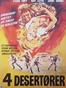 Cuatro desertores - Danish Movie Poster (xs thumbnail)