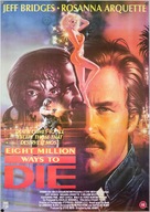 8 Million Ways to Die - British Movie Cover (xs thumbnail)