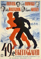 49th Parallel - Swedish Movie Poster (xs thumbnail)