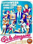 Cheaper by the Dozen - French Movie Poster (xs thumbnail)