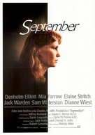 September - German Movie Poster (xs thumbnail)