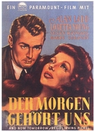 And Now Tomorrow - German Movie Poster (xs thumbnail)