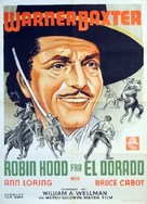 The Robin Hood of El Dorado - Danish Movie Poster (xs thumbnail)
