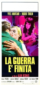 La guerre est finie - Italian Movie Poster (xs thumbnail)