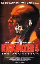 Kickboxer 4: The Aggressor - German VHS movie cover (xs thumbnail)