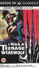 I Was a Teenage Werewolf - British VHS movie cover (xs thumbnail)