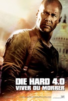 Live Free or Die Hard - Portuguese Movie Poster (xs thumbnail)