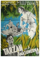 Tarzan and the Amazons - Swedish Movie Poster (xs thumbnail)