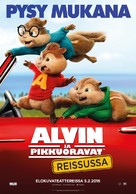 Alvin and the Chipmunks: The Road Chip - Finnish Movie Poster (xs thumbnail)