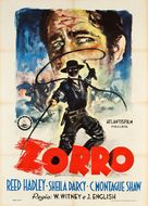 Zorro&#039;s Fighting Legion - Italian Movie Poster (xs thumbnail)
