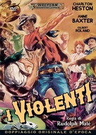 Three Violent People - Italian DVD movie cover (xs thumbnail)