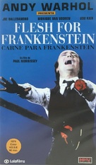 Flesh for Frankenstein - Spanish VHS movie cover (xs thumbnail)