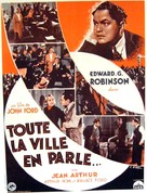 The Whole Town&#039;s Talking - French Movie Poster (xs thumbnail)