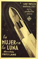Frau im Mond - Spanish Movie Poster (xs thumbnail)