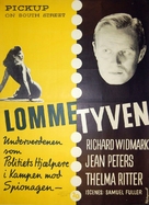 Pickup on South Street - Danish Movie Poster (xs thumbnail)