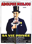 His Private Life - French Movie Poster (xs thumbnail)