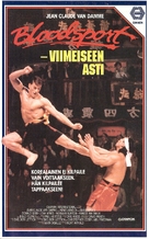 Bloodsport - Finnish VHS movie cover (xs thumbnail)