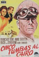 Five Graves to Cairo - Spanish Movie Poster (xs thumbnail)