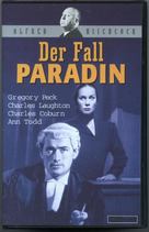 The Paradine Case - German VHS movie cover (xs thumbnail)