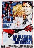 Fai in fretta ad uccidermi... ho freddo! - Italian Movie Poster (xs thumbnail)