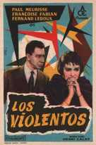 Les violents - Spanish Movie Poster (xs thumbnail)