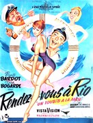 Doctor at Sea - French Movie Poster (xs thumbnail)