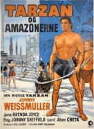 Tarzan and the Amazons - Danish Re-release movie poster (xs thumbnail)