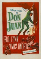 Adventures of Don Juan - Australian Movie Poster (xs thumbnail)