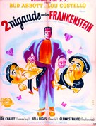 Bud Abbott Lou Costello Meet Frankenstein - French Movie Poster (xs thumbnail)